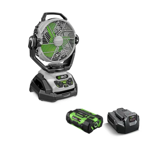 מאוורר /מערפל מים 25 ס";מ+צידוד נטען ונייד 56V – +סוללה 2.5Ah + מטען EGO