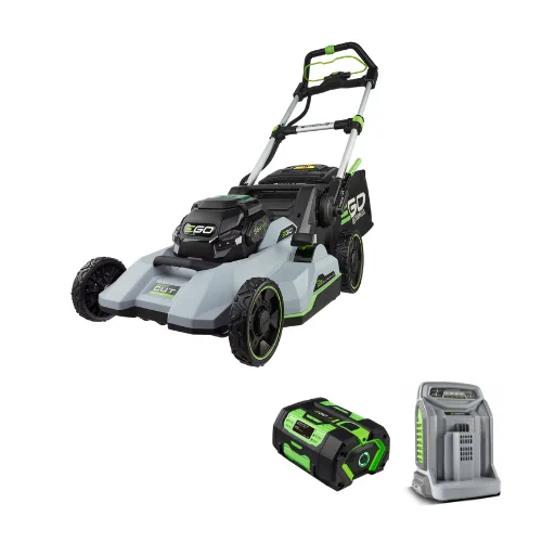 מכסחת דשא נטענת 56V נסיעה עצמית רוחב כיסוח 52 ס";מ + סוללה 5.0Ah ומטען מהיר EGO