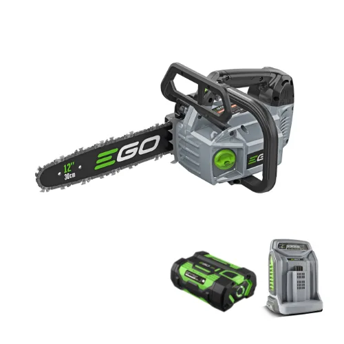 מסור שרשרת ";12 נטען(30 ס";מ) יד אחת Brushless 56V + סוללה 2.5Ah + מטען מהיר EGO