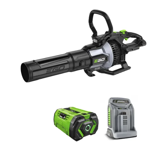 מפוח עלים295 קמ";ש 1700 מ";ק/שעה PRO X Brushless 56V + סוללה 10.0Ah + מטען מהיר EGO