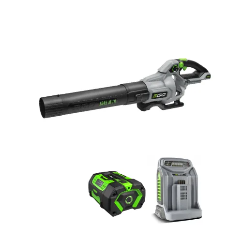 מפוח עלים 274 קמ״ש 1045 מ״ק/שעה 56V Brushless - +סוללה 6.0Ah + מטען מהיר EGO