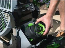 מאוורר /מערפל מים 45 ס"מ נטען ונייד 56V + סוללה 2.5Ah + מטען EGO