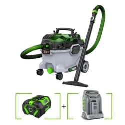 שואב אבק רטוב/יבש/נושף אוויר- 34 ליטר Brushless 56V+ סוללה 6.0Ah + מטען מהיר EGO