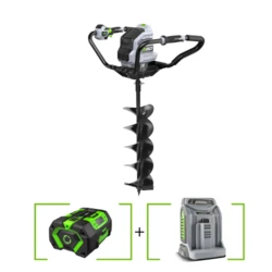 ראש מנוע למקדח אדמה 56V Brushless + מקדח בקוטר 20 ס"מ + מוט מאריך 50 ס"מ + סוללה 6.0Ah + מטען מהיר EGO