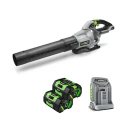 מפוח עלים יד נטען 56V Brushless + שתי סוללות 5.0Ah + מטען מהיר EGO