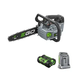 מסור שרשרת "12 נטען(30 ס"מ) יד אחת Brushless 56V + סוללה 2.5Ah + מטען מהיר EGO