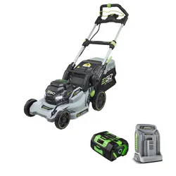 מכסחת דשא נטענת 56V נסיעה עצמית רוחב כיסוח 42 ס"מ + סוללה 5.0Ah + מטען מהיר EGO